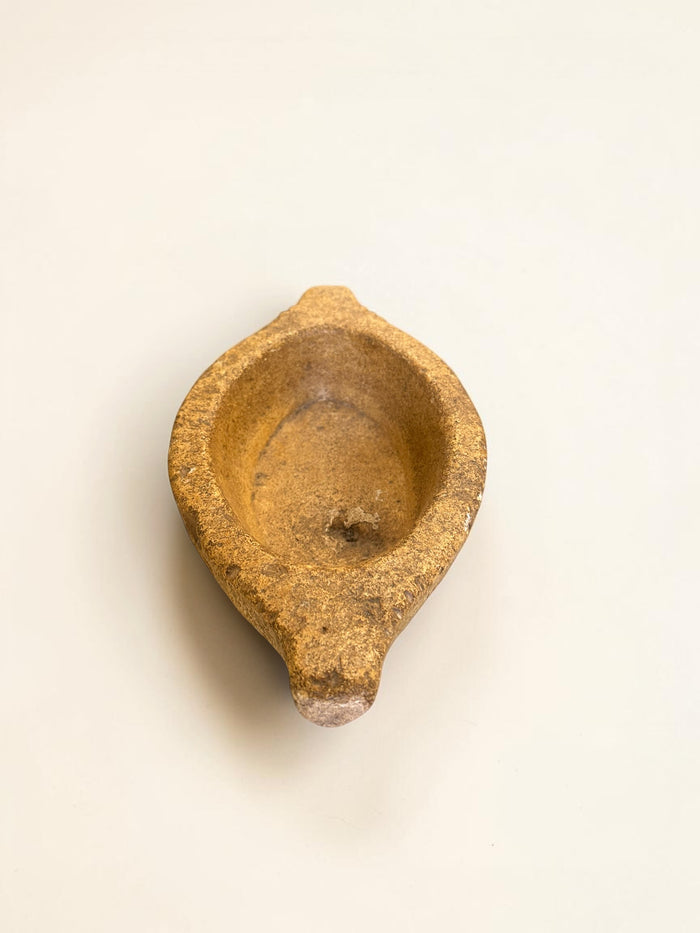 19th century, Southern Indian, yellow stone mortar