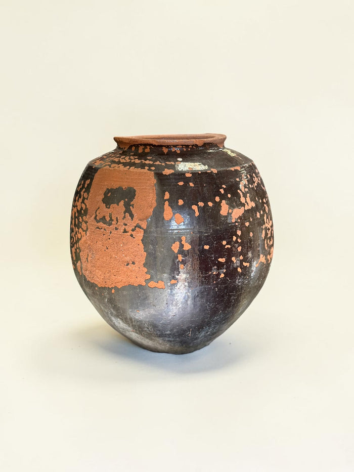 19th century terracotta oil pot