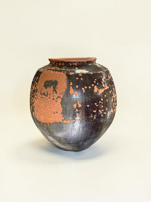 19th century terracotta oil pot