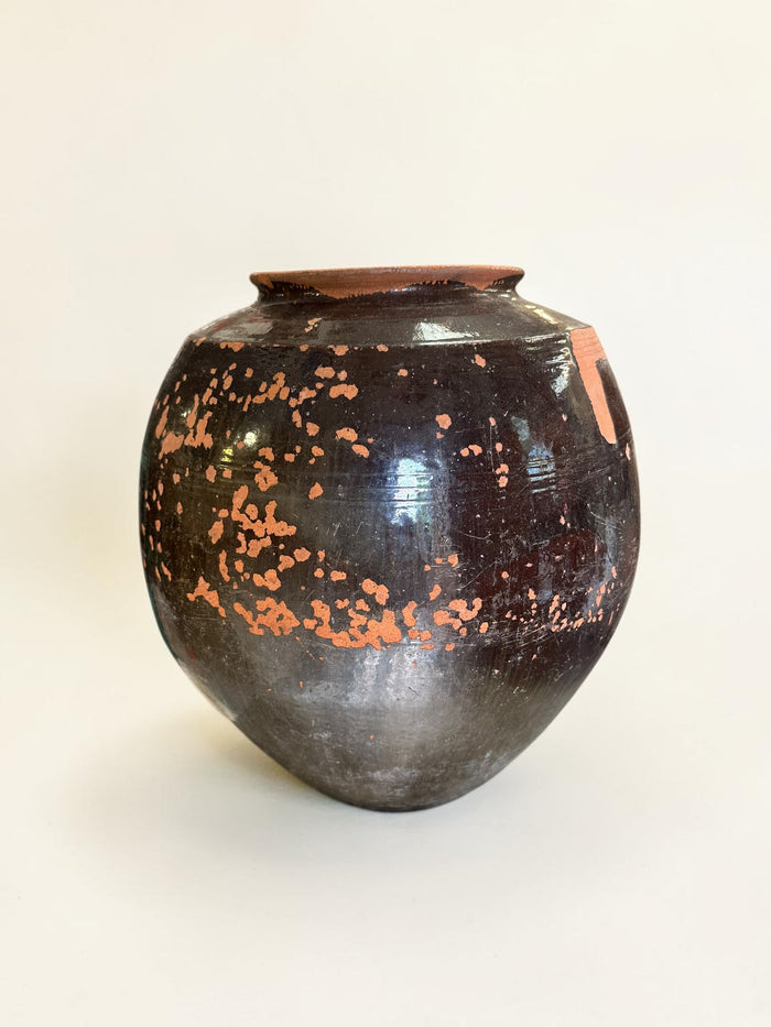 19th century terracotta oil pot