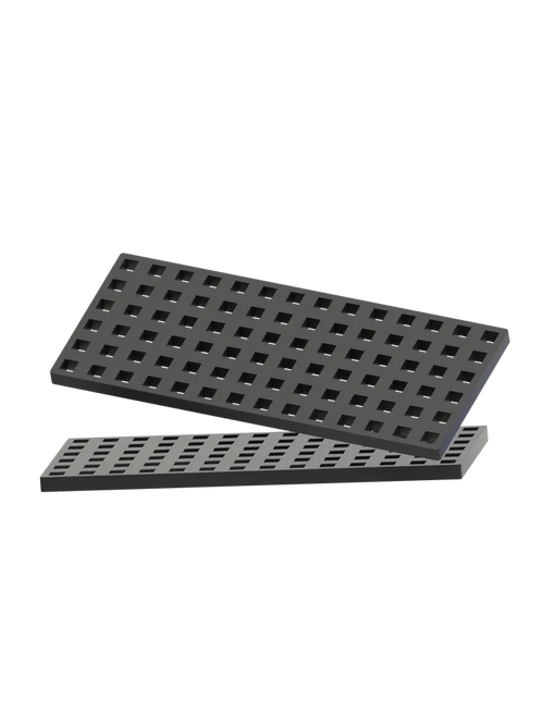 2 pcs Rectangular Baseplates - Black