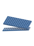 2 pcs Rectangular Baseplates - Blue