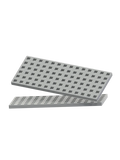 2 pcs Rectangular Baseplates - Gray