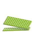 2 pcs Rectangular Baseplates - Lime Green