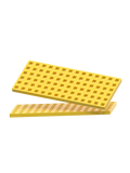 2 pcs Rectangular Baseplates - Yellow