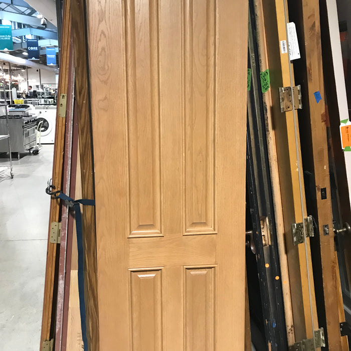 24"x 84"x 1.75" 4-Panel Solid Oak Interior Door