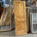 25.5"x 89.25"x 1.75" 2 Panel Wainscot Knotty Pine Interior Door