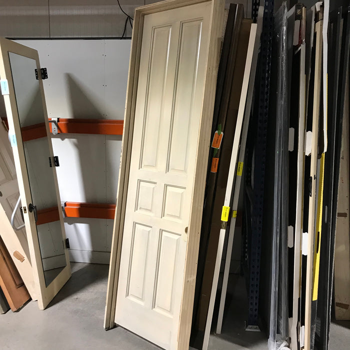 29.25" x 98.25" Rough Opening with Jamb 6 Panel Colonial Interior Door LH