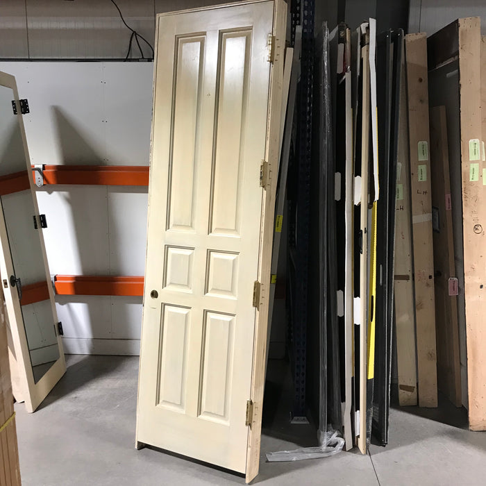 29.25" x 98.25" Rough Opening with Jamb 6 Panel Colonial Interior Door LH