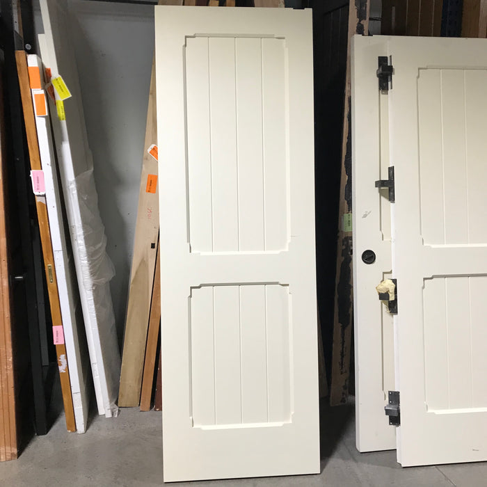 29.75"x 88.75"x 2.25" Cream 2 Vertical Panel Interior Door LH