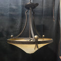 3 Light Traditional Pendant Bronzed Chandelier 26"Dx34"