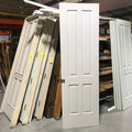 30"x 96"x 1.5" Solid Wood Painted 4-Panel Pocket Door