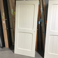 33.75"x 83.25"x 2.25" Cream Vertical Lined 2 Panel Interior Door LH