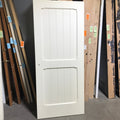 35.75"x 83.5"x 2.25" Cream Vertical Lined 2 Panel Interior Door RH