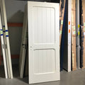 35.75"x 88.25"x 2.25" Cream 2 Vertical Panel Interior Door LH