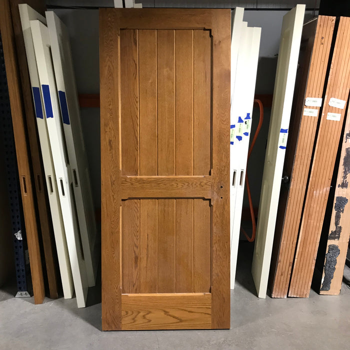35.75"x 88.25"x 2.25" Cream 2 Vertical Panel Interior Door LH