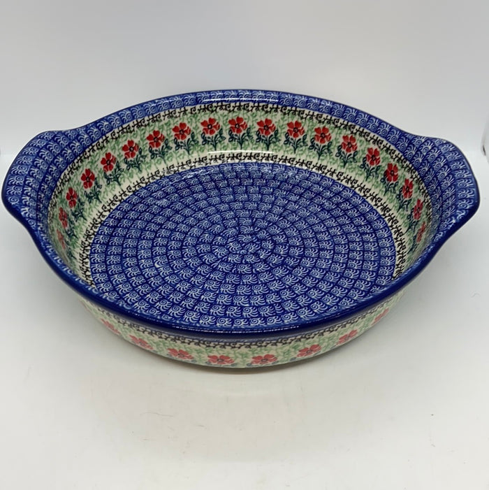 417 ~ Baker ~ Round w/ Handles ~ 10"  - 1916X