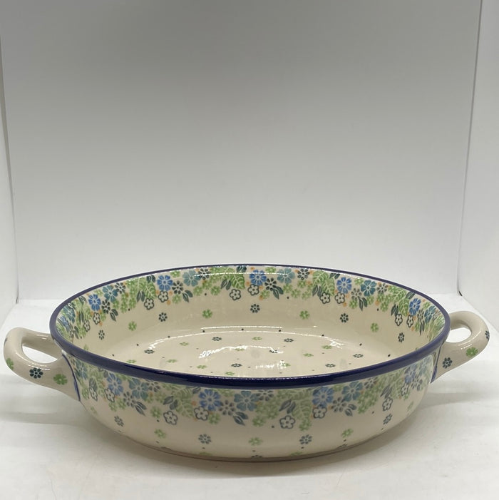 420 ~ Baker ~ Round w/ Handles ~ 10" ~ 2064X - T3!