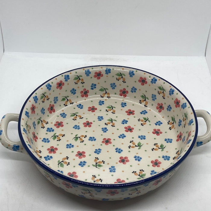 420 ~ Baker ~ Round w/ Handles ~ 10" ~ 2354X - T4!