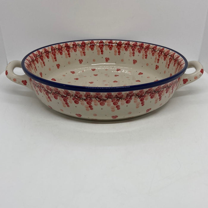 420 ~ Baker ~ Round w/ Handles ~ 10" ~ 2387X - T4!