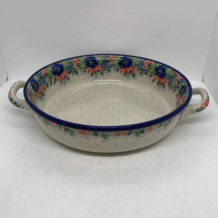 420 ~ Baker ~ Round w/ Handles ~ 10" U4662 ~ U4!