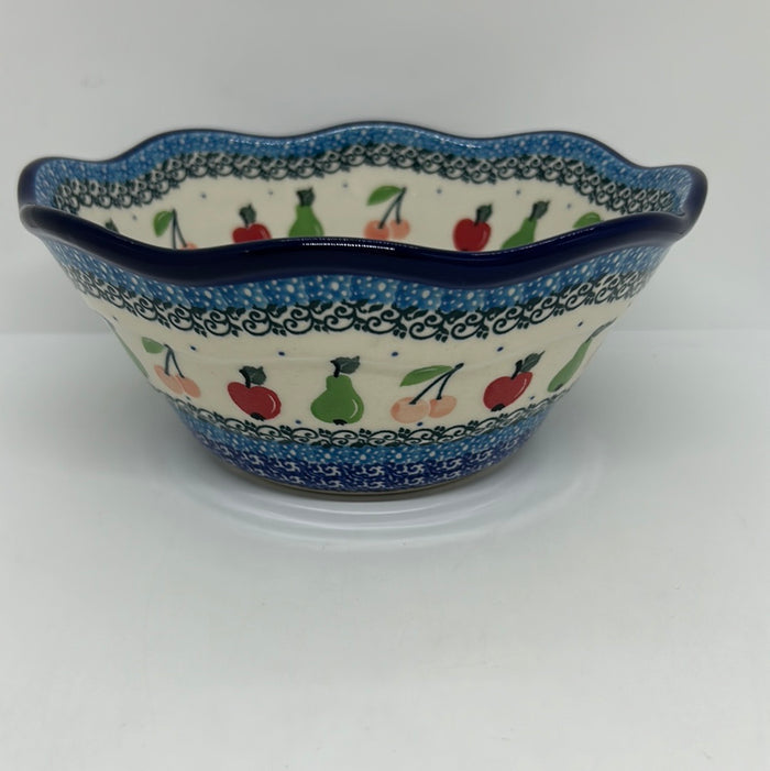 691 ~ Bowl ~ Wavy Edge ~ Small ~ 8" ~ 2724X ~ T3!