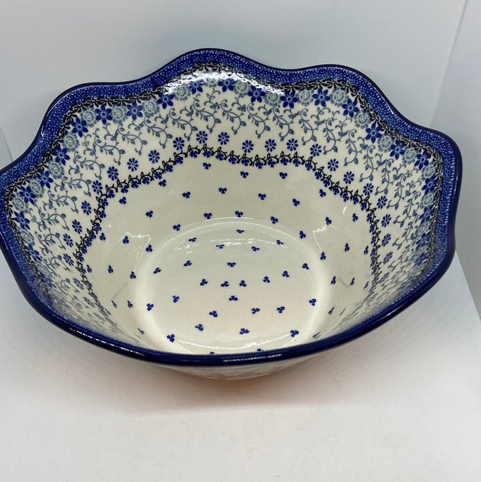 693 ~ Bowl ~ Wavy Edge ~ Large ~ 12" ~ 2158X ~ T3!