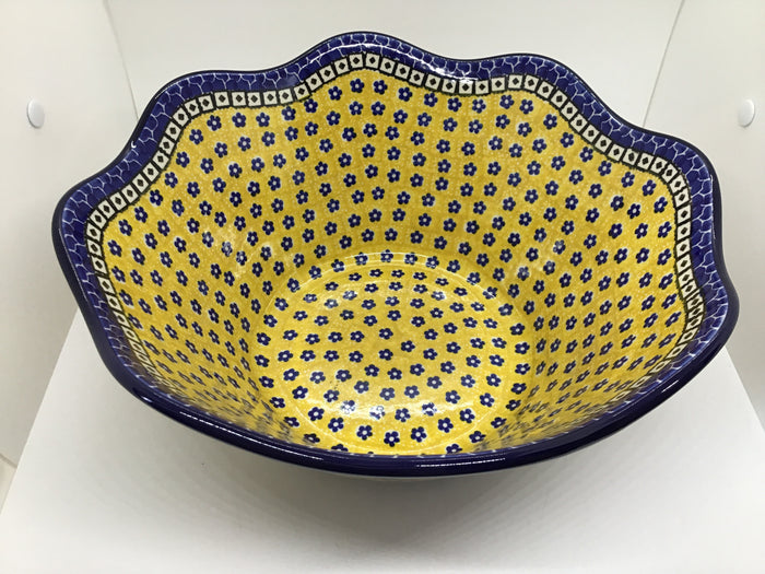 693 ~ Bowl ~ Wavy Edge ~ Large ~ 12" ~ 859X ~ T3!