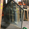 71.5"x 80"x 7.5" Brown Fixed Gable Exterior Window