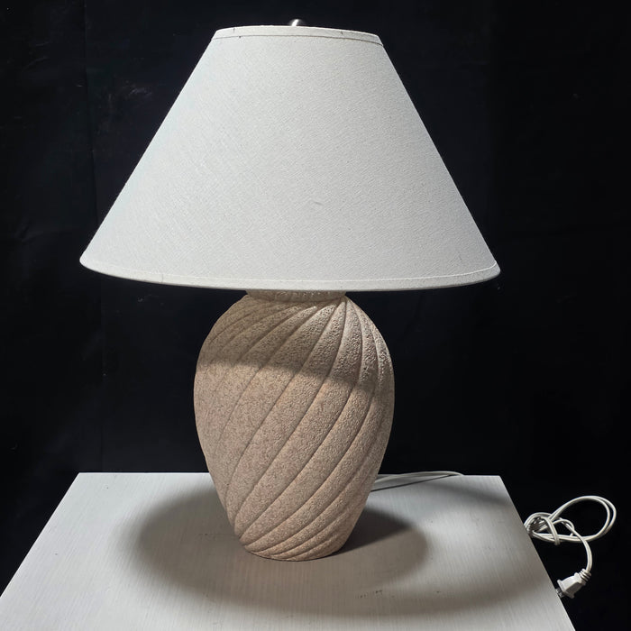 80's Retro Pink Plaster Lamp 16"Dx21"