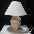 80's Retro Pink Plaster Lamp 16"Dx21"