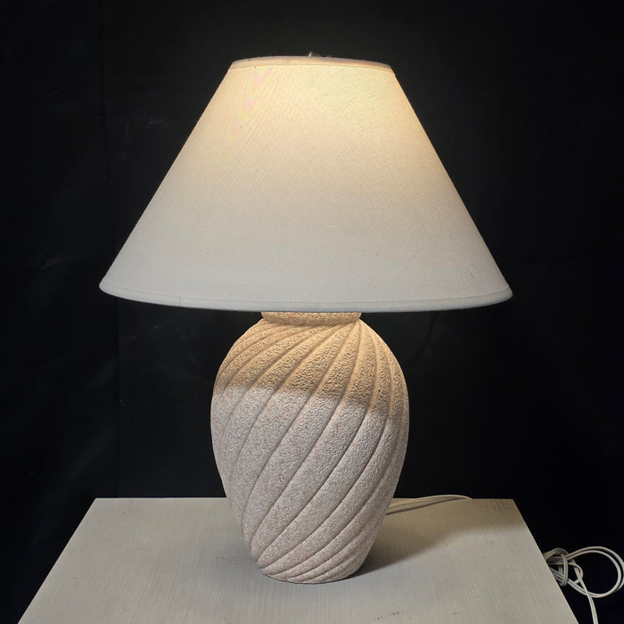 80's Retro Pink Plaster Lamp 16"Dx21"
