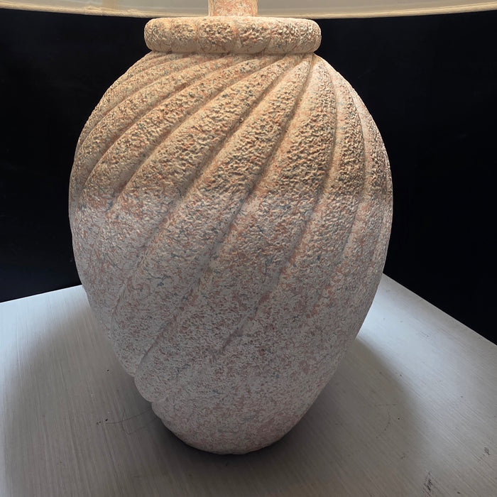 80's Retro Pink Plaster Lamp 16"Dx21"