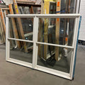82.5"x 57"x 4.5" White Metal Clad Double Hung Exterior Window