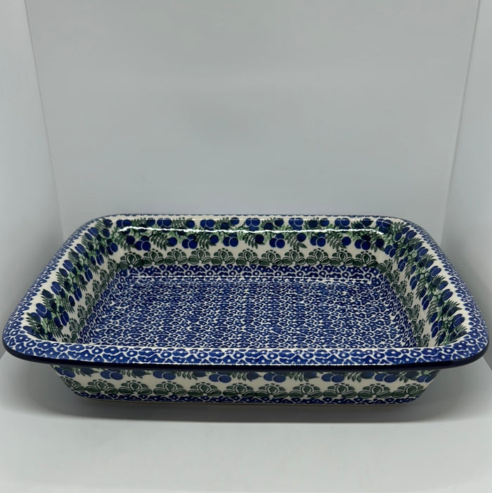 854 ~ Baker ~ Rectangular w/Rim ~ Lasagna ~ 11.25" x 13.75" ~ 1413X - T3*