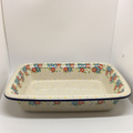 854 ~ Baker ~ Rectangular w/Rim ~ Lasagna ~ 11.25" x 13.75" ~ 2413X - T4!
