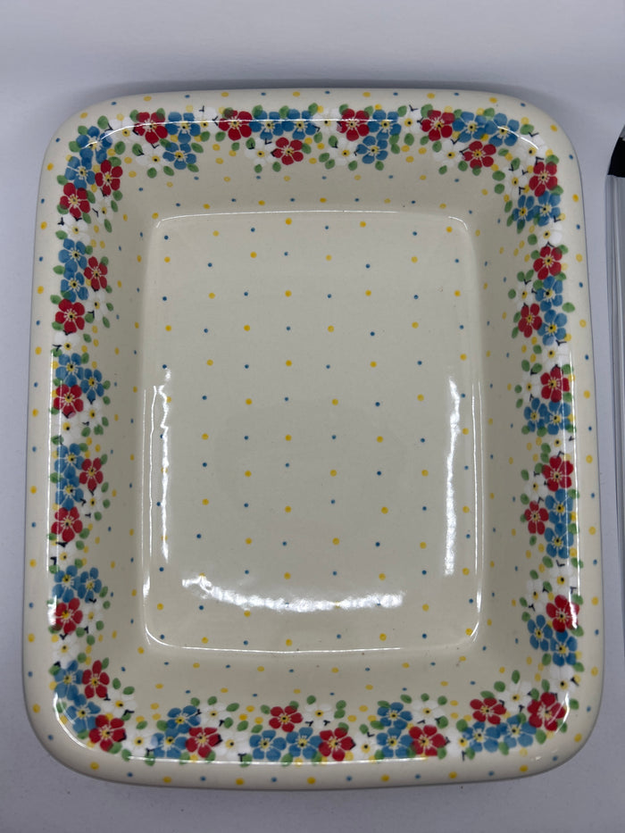 854 ~ Baker ~ Rectangular w/Rim ~ Lasagna ~ 11.25" x 13.75" ~ 2413X - T4!