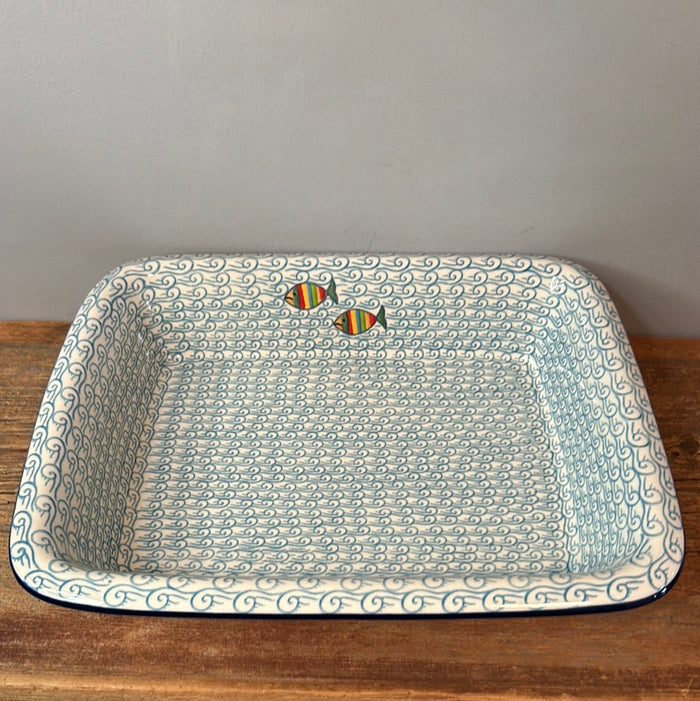 854 ~ Baker ~ Rectangular w/Rim ~ Lasagna ~ 11.25" x 13.75" ~ 2540X ~ T4*