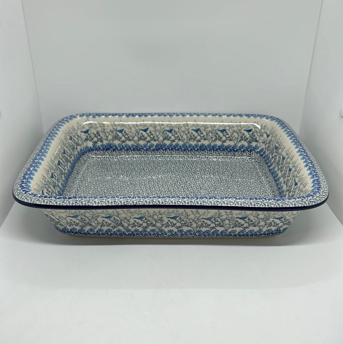 854 ~ Baker ~ Rectangular w/Rim ~ Lasagna ~ 11.25" x 13.75" ~ 2829X ~ T4!