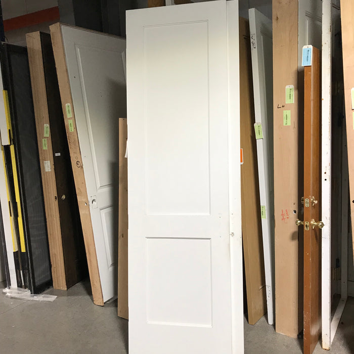 96"x 27.75" Two-Panel White Shaker Style Interior Door (RH)