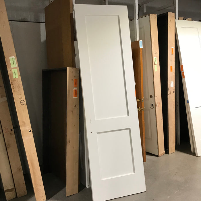 96"x 27.75" Two-Panel White Shaker Style Interior Door (RH)