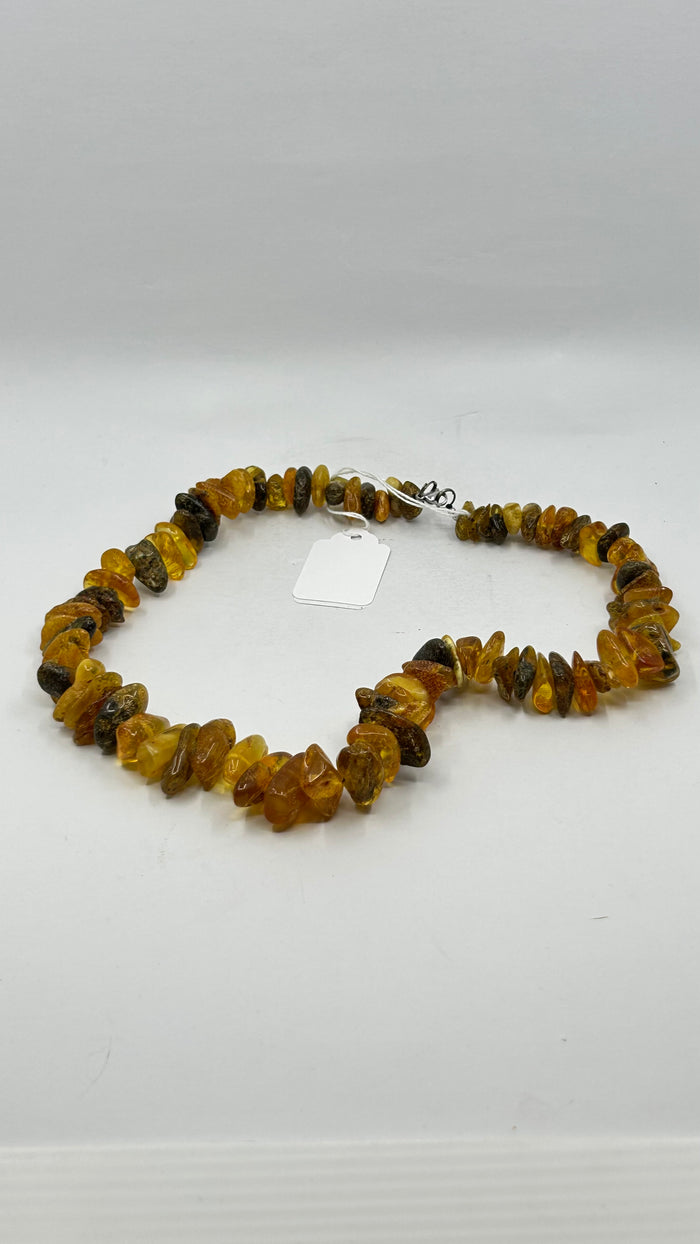 Baltic Amber Necklace made of free form amber beads