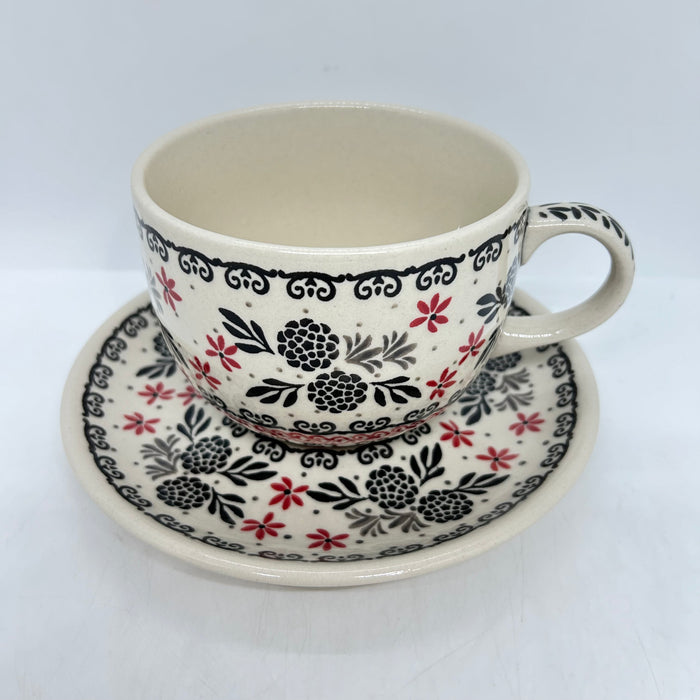 Oversized Mug with Saucer - 011 - U3