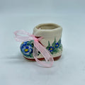 Christmas Boot Ornament -  Blue Flower - A1
