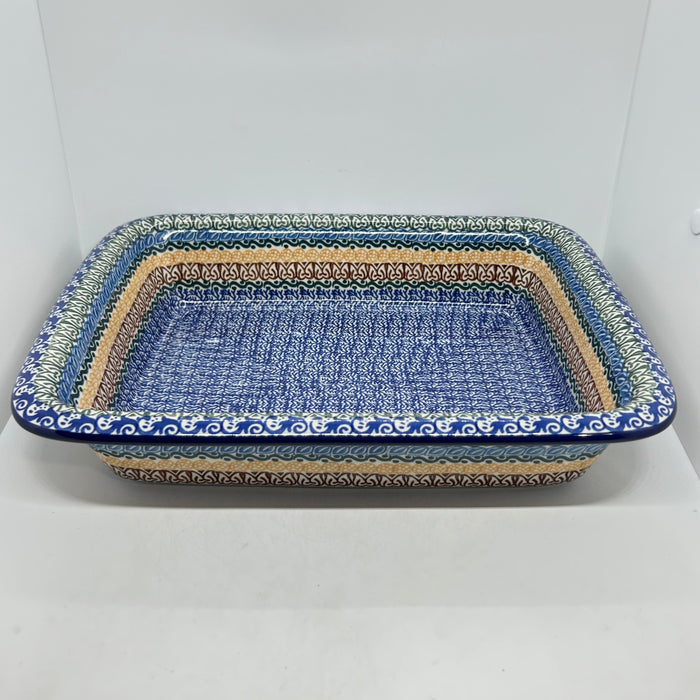 854 ~ Baker ~ Rectangular w/Rim ~ Lasagna ~ 11.25" x 13.75" ~ 1304X ~ T4!