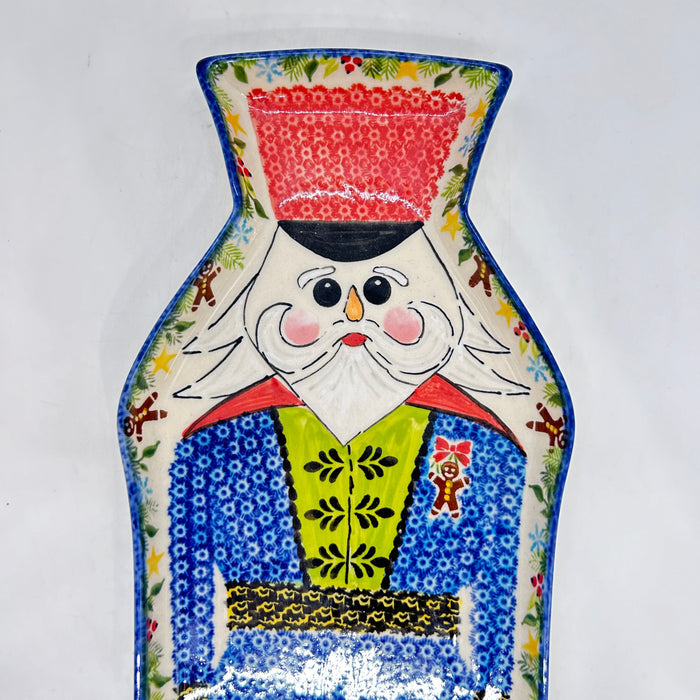 Nutcracker Platter -  Red Hat with Black Belt*