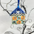 Flat Christmas House Ornament U-E2