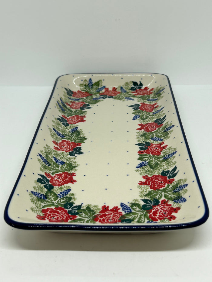 584 ~ Scalloped Tray ~ 6" x 13" ~ 1958X - T4!