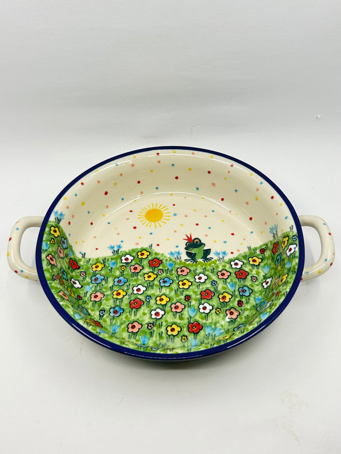 Baker ~ Round w/ Handles ~ 8 inch ~ U4877 ~ U6*