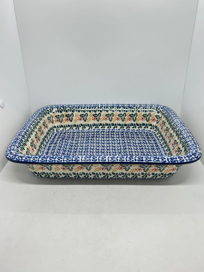 854 ~ Baker ~ Rectangular w/Rim ~ Lasagna ~ 11.25" x 13.75" ~ 0641X ~ T4!
